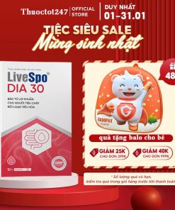 LiveSpo DIA 30 - Giảm Triệu Chứng Tiêu Chảy Cấp (10 ống x 5ml) - shopizin